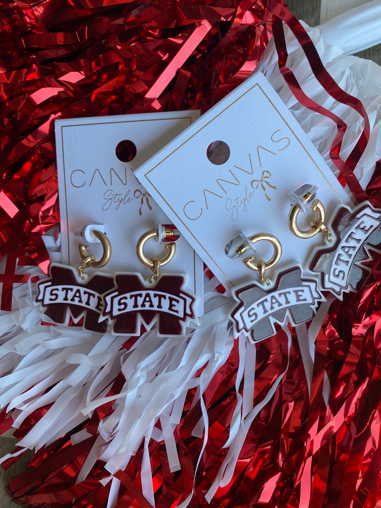 Mississippi State Logo Earrings