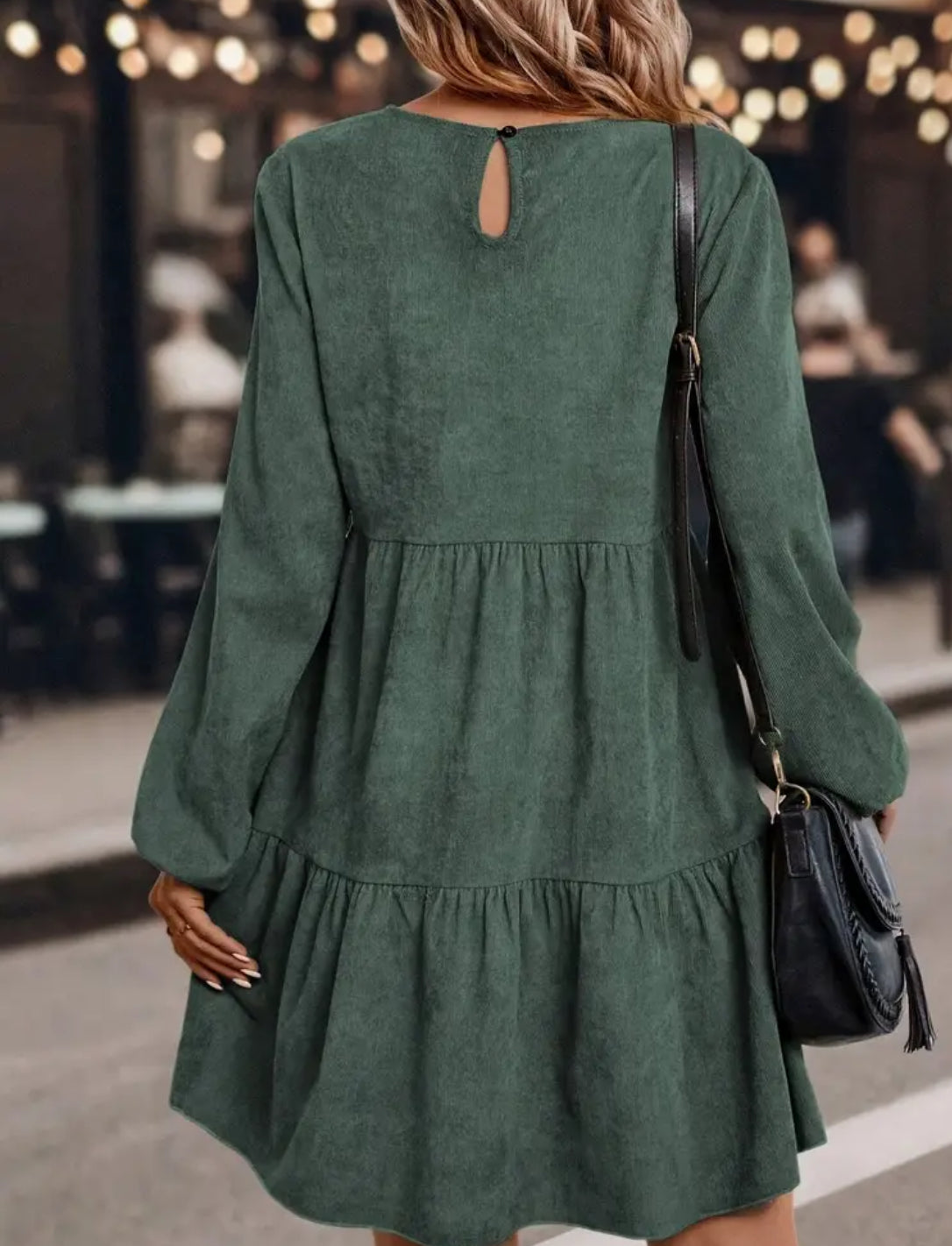 Green Long Sleeve Dress