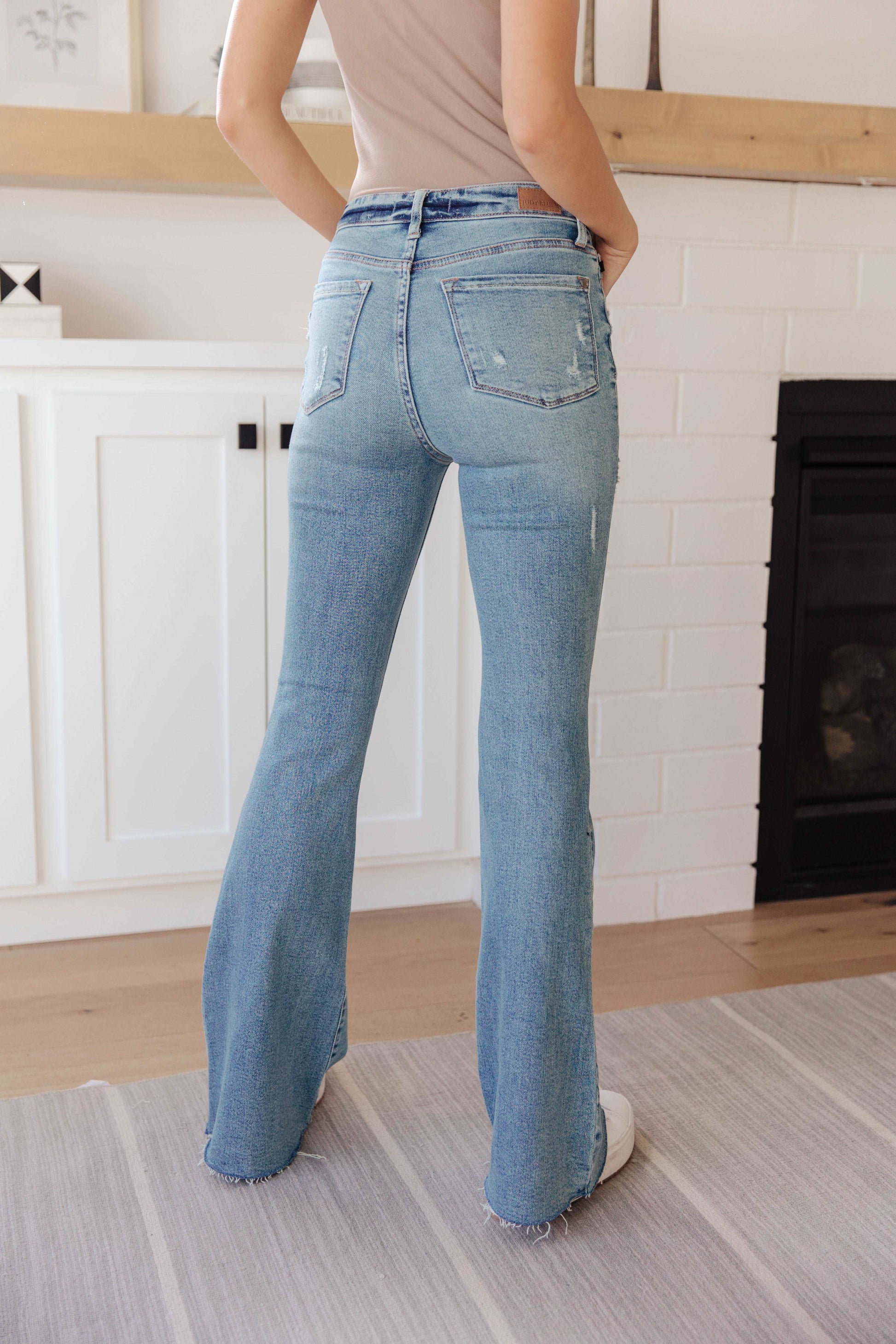 Kiana High Rise Heavy Destroy Flare JB Jeans