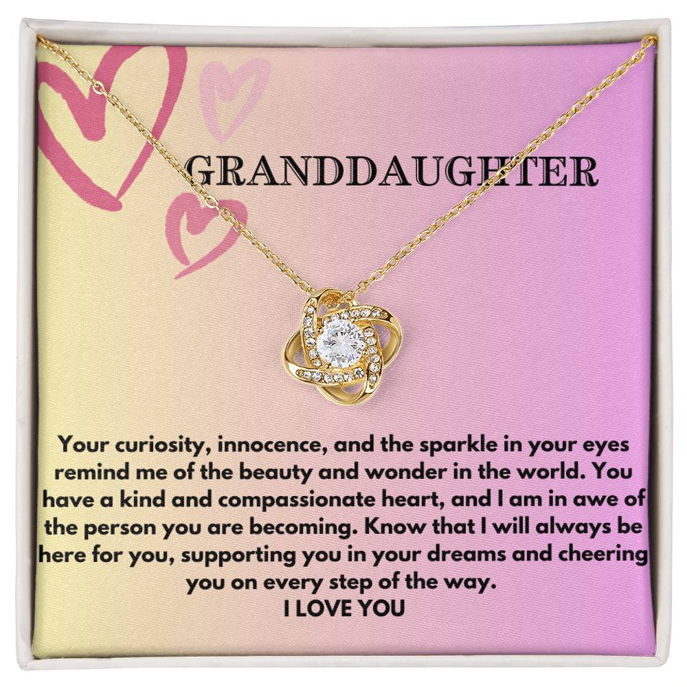 GRANDDAUGHTER LOVE KNOT NECKLACE!