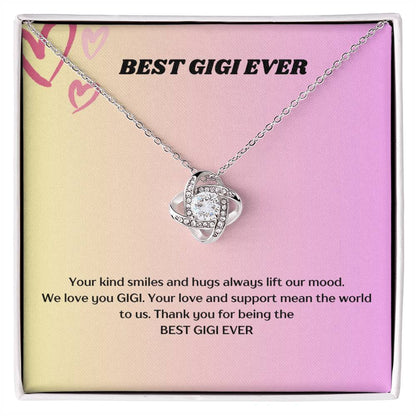 BEST GIGI EVER LOVE KNOT NECKLACE:):)