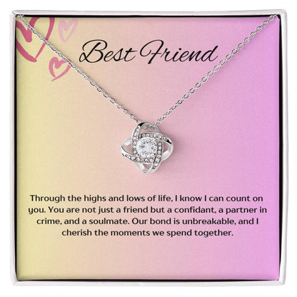 Best Friend Love Knot Necklace:)