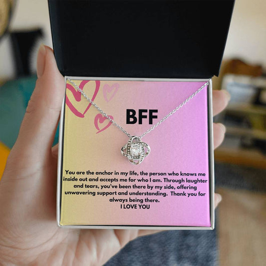 BFF LOVE KNOT NECKLACE